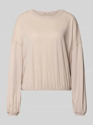 Bluzka z długim rękawem o kroju relaxed fit z elastycznymi wykończeniami model 'Laloom American vintage