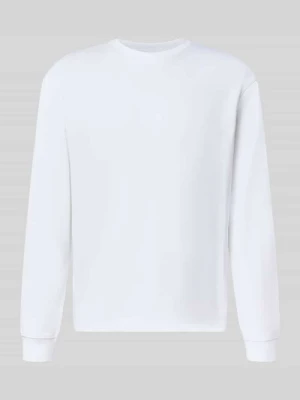 bluzka z długim rękawem o kroju relaxed fit z mieszanka bawełny model 'SCASPIAN' Only & Sons Biały