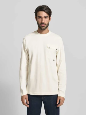 Bluzka z długim rękawem o kroju relaxed fit z mieszanki bawełny Barbour