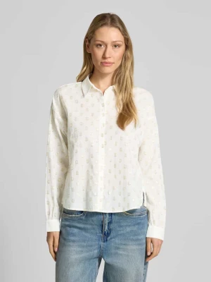 Bluzka z długim rękawem o kroju relaxed fit z mieszanki bawełny Tom Tailor Denim