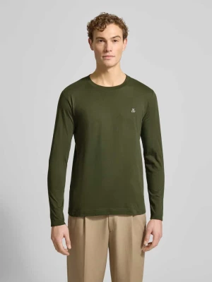 Bluzka z długim rękawem o kroju shaped fit z czystej bawełny Marc O'Polo