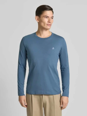 Bluzka z długim rękawem o kroju shaped fit z czystej bawełny Marc O'Polo