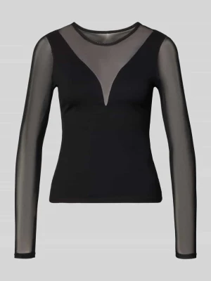 Bluzka z długim rękawem o kroju shaped fit z mieszanki wiskozy model ‘BECKI’ Only