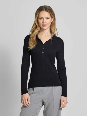 Bluzka z długim rękawem o kroju slim fit z bawełną ekologiczną Marc O'Polo