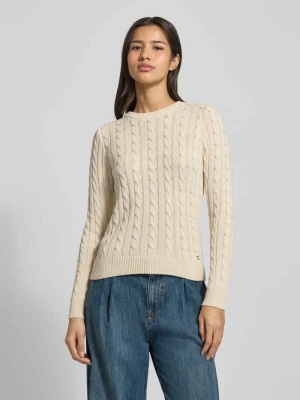 Bluzka z długim rękawem o kroju slim fit z imitacji dzianiny Jake*s Casual