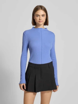 Bluzka z długim rękawem o kroju slim fit z mieszanki bawełny Marc O'Polo DENIM