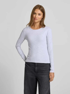 Bluzka z długim rękawem o kroju slim fit z mieszanki bawełny model ‘CHLOE’ Vero Moda
