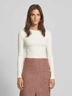 Bluzka z długim rękawem o kroju slim fit z mieszanki bawełny model ‘CHLOE’ Vero Moda