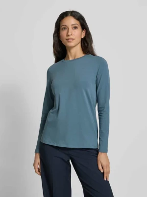 Bluzka z długim rękawem o kroju slim fit z mieszanki bawełny model ‘CRIS’ MM