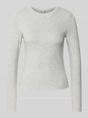 Bluzka z długim rękawem o kroju slim fit z mieszanki bawełny model ‘RILEY’ Only