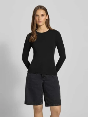 Bluzka z długim rękawem o kroju slim fit z mieszanki bawełny model ‘RILEY’ Only