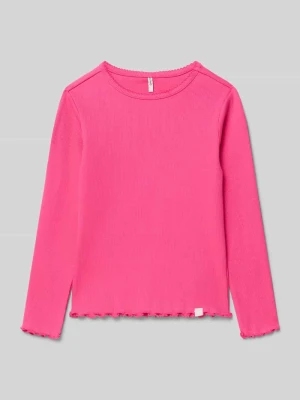 Bluzka z długim rękawem o kroju slim fit z mieszanki bawełny model ‘TRINNY LIFE’ Only