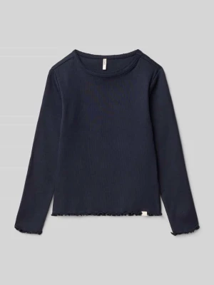Bluzka z długim rękawem o kroju slim fit z mieszanki bawełny model ‘TRINNY LIFE’ Only