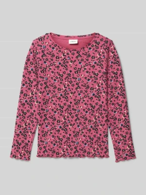Bluzka z długim rękawem o kroju slim fit z mieszanki bawełny s.Oliver RED LABEL