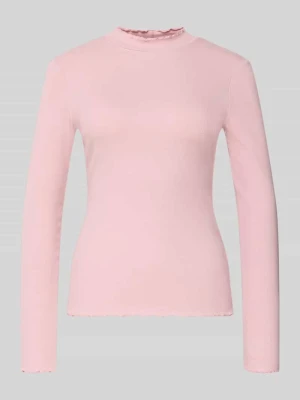 Bluzka z długim rękawem o kroju slim fit z mieszanki bawełny Tom Tailor Denim