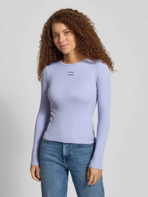 Bluzka z długim rękawem o kroju slim fit z mieszanki bawełny Tommy Jeans