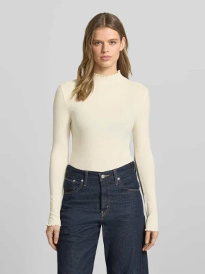 Bluzka z długim rękawem o kroju slim fit z mieszanki lyocellu Marc O'Polo DENIM