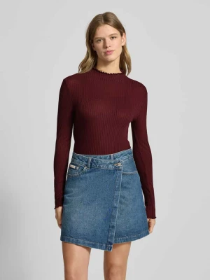 Bluzka z długim rękawem o kroju slim fit z mieszanki lyocellu Marc O'Polo DENIM