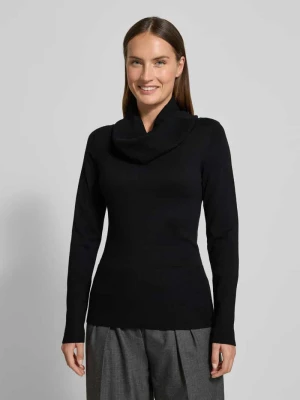 Bluzka z długim rękawem o kroju slim fit z mieszanki wiskozy model ‘Dollie’ Soyaconcept