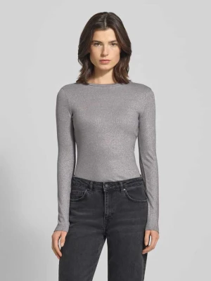 Bluzka z długim rękawem o kroju slim fit z mieszanki wiskozy model ‘Eleinas’ Vila