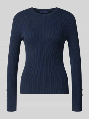 Bluzka z długim rękawem o kroju slim fit z mieszanki wiskozy model 'Ellie' Guess