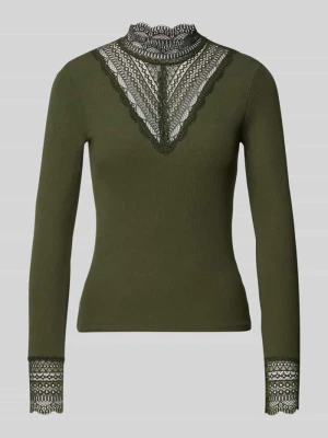 Bluzka z długim rękawem o kroju slim fit z mieszanki wiskozy model ‘TILDE’ Only
