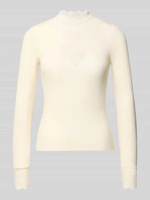 Bluzka z długim rękawem o kroju slim fit z mieszanki wiskozy model ‘TILDE’ Only