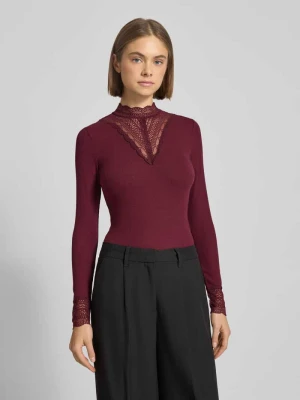 Bluzka z długim rękawem o kroju slim fit z mieszanki wiskozy model ‘TILDE’ Only