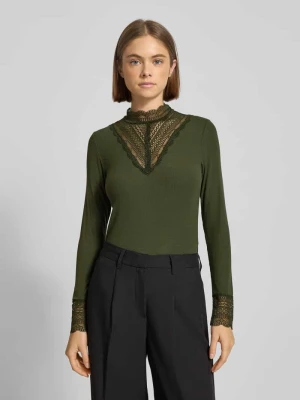 Bluzka z długim rękawem o kroju slim fit z mieszanki wiskozy model ‘TILDE’ Only