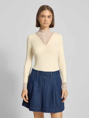 Bluzka z długim rękawem o kroju slim fit z mieszanki wiskozy model ‘TILDE’ Only