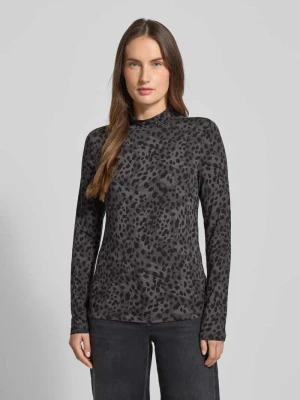 Bluzka z długim rękawem o kroju slim fit z mieszanki wiskozy s.Oliver RED LABEL