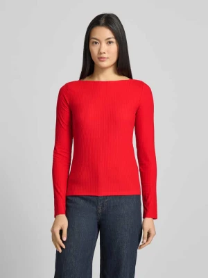 Bluzka z długim rękawem o kroju slim fit z mieszanki wiskozy Tom Tailor Denim