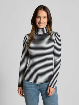 Bluzka z długim rękawem o kroju slim fit z mieszanki wiskozy Tommy Hilfiger