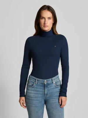 Bluzka z długim rękawem o kroju slim fit z mieszanki wiskozy Tommy Hilfiger