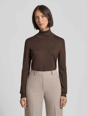 Bluzka z długim rękawem o kroju slim fit z mieszanki wiskozy z efektem dzianiny Jake*s Casual