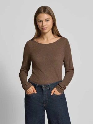 Bluzka z długim rękawem o kroju slim z czystej bawełny Marc O'Polo