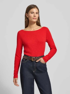 Bluzka z długim rękawem o kroju slim z czystej bawełny Marc O'Polo