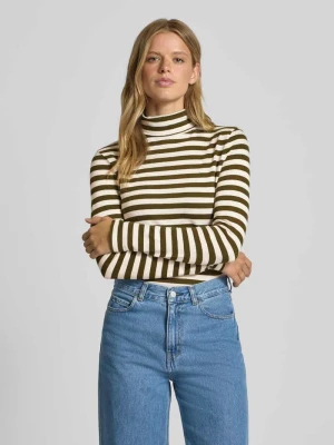 Bluzka z długim rękawem o kroju slim z czystej bawełny Marc O'Polo DENIM