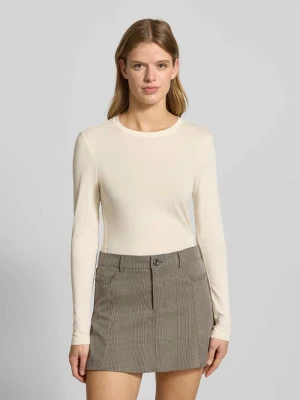 Bluzka z długim rękawem o kroju slim z czystej bawełny Marc O'Polo DENIM