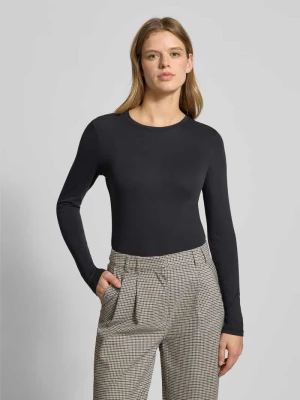 Bluzka z długim rękawem o kroju slim z czystej bawełny Marc O'Polo DENIM