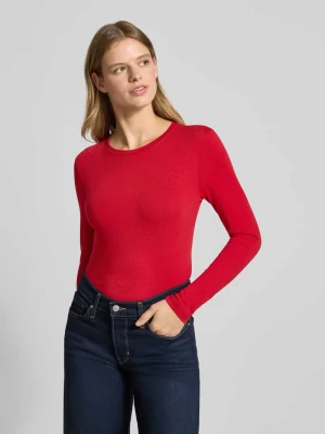 Bluzka z długim rękawem o kroju slim z czystej bawełny Marc O'Polo DENIM