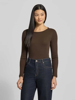 Bluzka z długim rękawem o kroju slim z czystej bawełny s.Oliver RED LABEL