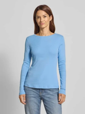 Bluzka z długim rękawem o kroju slim z czystej bawełny s.Oliver RED LABEL