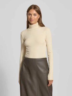 Bluzka z długim rękawem o kroju slim z dodatkiem bawełny model ‘CHLOE’ Vero Moda