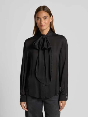 Bluzka z długim rękawem o luźnym kroju z czystej wiskozy model ‘EKARMA’ HUGO