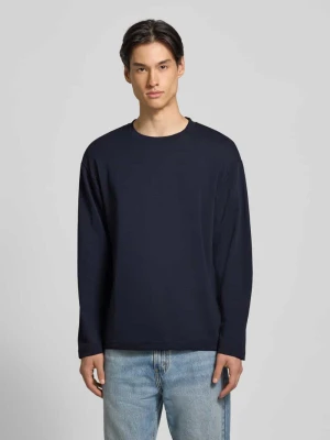 Bluzka z długim rękawem o luźnym kroju z mieszanki bawełny model ‘LOOSEOSCAR’ Selected Homme