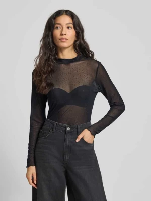 Bluzka z długim rękawem o półprzezroczystym designie model ‘ISKA’ FREE/QUENT