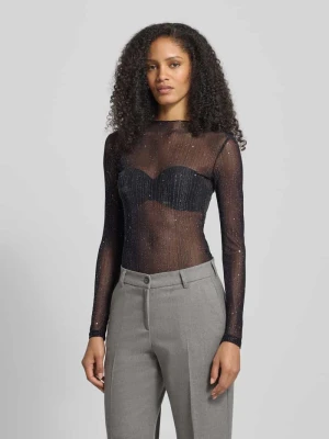 Bluzka z długim rękawem o półprzezroczystym designie model ‘TURNO’ Vila