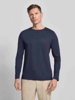 Bluzka z długim rękawem, okrągłym dekoltem i logo FYNCH-HATTON