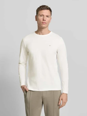 Bluzka z długim rękawem, okrągłym dekoltem i logo FYNCH-HATTON